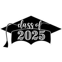 Class of 2025 Vector - Graduation Cap