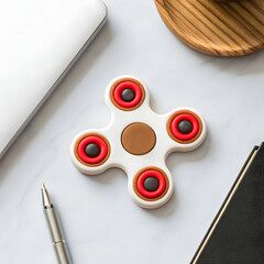 A spin with a pen and paper as a graphics resources.