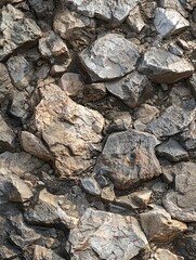 Textured Stone Surface with Varied Shapes and Earthy Colors