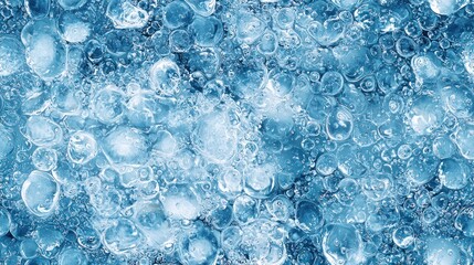 Bubbles on Water Surface Capturing Light Reflections and Textures