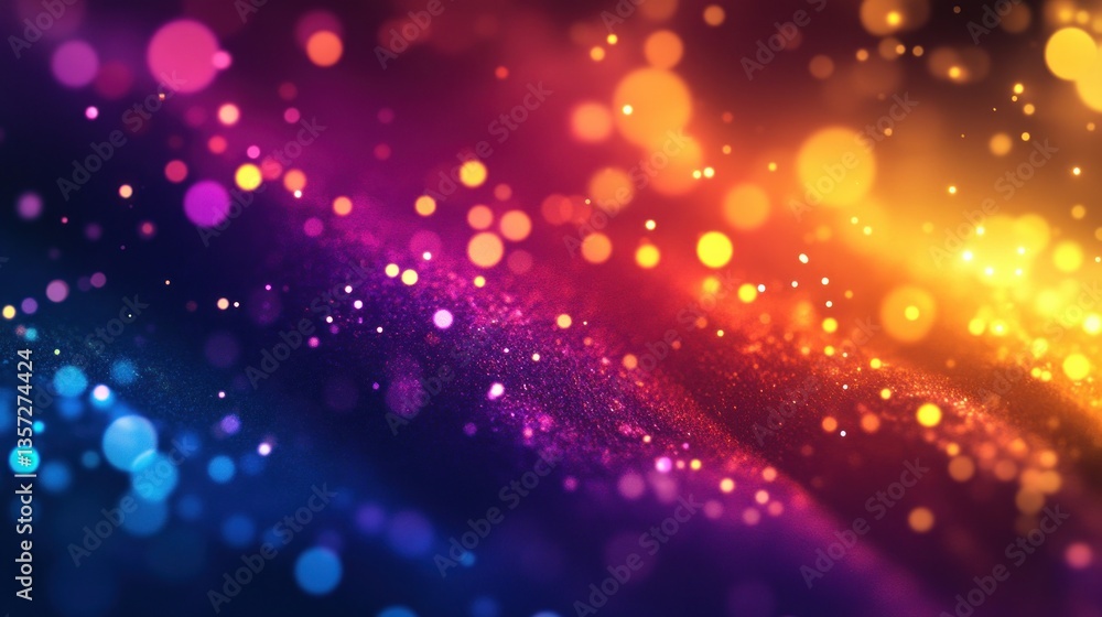 Poster abstract colorful light streaks background with glowing particles perfect for digital display
