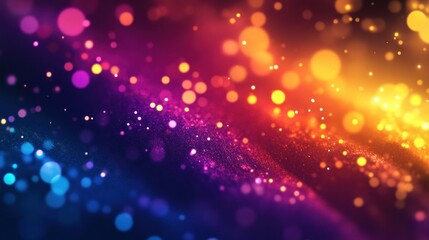Obraz premium Abstract Colorful Light Streaks Background with Glowing Particles Perfect for Digital Display