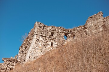 ruins of the medieval Khust Castle