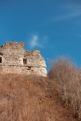 ruins of the medieval Khust Castle