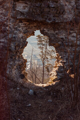 ruins of the medieval Khust Castle