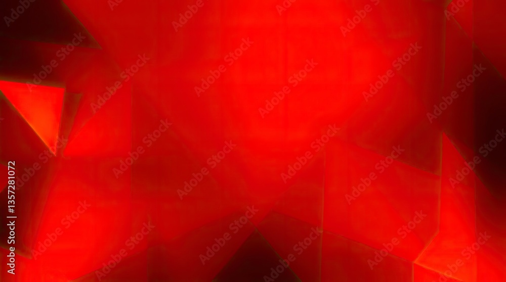 Poster abstract geometric red background with triangular shapes for modern design