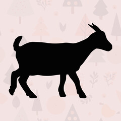 Goat SVG | Intricate Laser Cut Farm & Wildlife Design