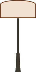 Fototapeta premium Illustration of a signpost with blank copy space. Empty free standing signpost for your design. 