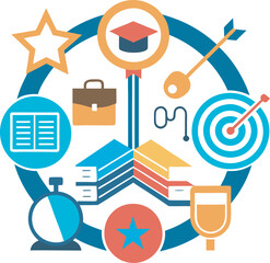 Educational Logo symbol representing