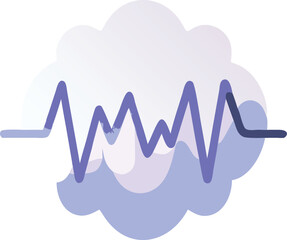 Heartbeat Monitor Icon for Health Tracking and Medical Diagnostics Technology