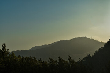 sunrise in the mountains