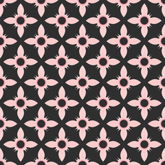 Fototapeta premium Geometric Cement Tile Vector Seamless Pattern Digital Paper – Vintage Mosaic Inspired Tiling Design for Backgrounds, Textiles, Scrapbooking, and Interior Decor