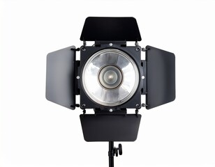 show stage spotlight lamp isolated on white or white background
