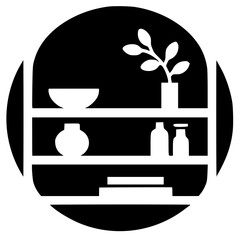 Shelf logo silhouette