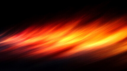 Dynamic motion blur with glowing gradient stripes over a dark background creating a sense of speed movement energy and mystery enhanced by dust noise grain effect for modern design