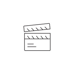 single outline icons take video related to cinema or film and movie. linier icons collection. editable stroke. vector illustration