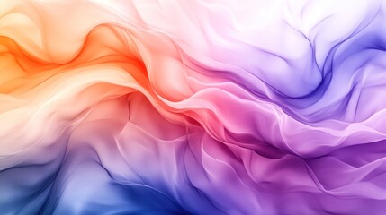 Obraz premium Abstract gradient background with blue to orange, pastel purple, pink, and white, featuring a highly detailed, ideal for modern and elegant designs.