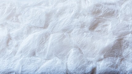 Obraz premium Detailed Close-Up of Plastic Wrapping Texture with Soft, Wavy Patterns for Artistic and Commercial Applications