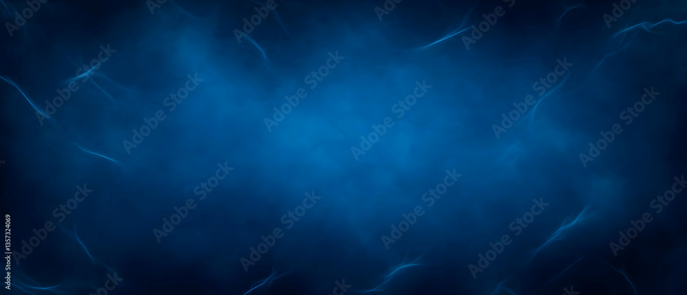 Poster a mesmerizing deep blue abstract background with wispy textures, perfect for creative projects and d