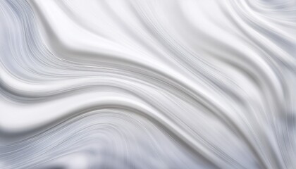 Obraz premium soft fluid motion abstract background white glossy liquid waves forming soft fluid texture creamy and smooth milk surface with reflections