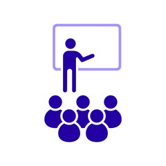 Icon a seminar, isolated against a clean background.