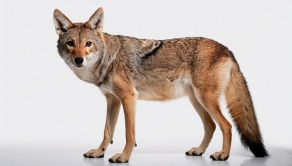 Fototapeta premium full body studio shot of a coyote