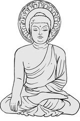 부처님오신날, 동자승 연꽃 불교행사 불상 석가모니일러스트