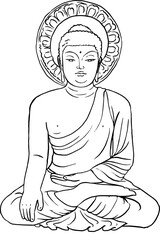 부처님오신날, 동자승 연꽃 불교행사 불상 석가모니일러스트