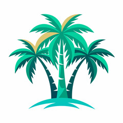 tropical palm trees