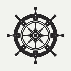 Obraz premium ship steering wheel