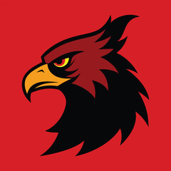 Obraz premium a-powerful-griffin-head-with-eagle-features.