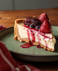 cheesecake with red fruits