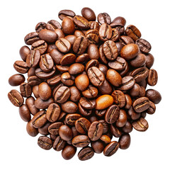 Fototapeta premium coffee beans on white background