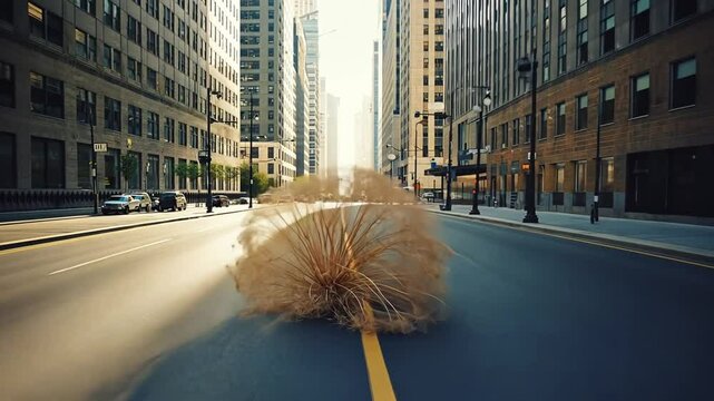Tumbleweed in the city.