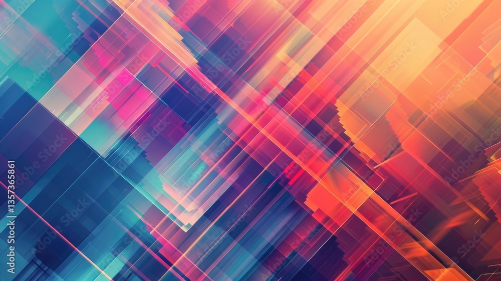 Poster abstract of digital shape or line and technological cyber style particle design connect in surreal e