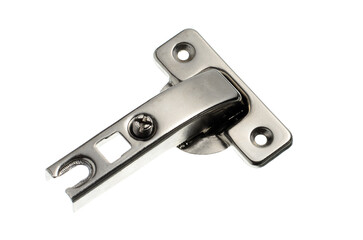 Concealed Hinge Silver Isolated on White