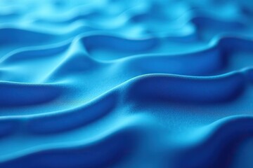 Obraz premium Blue abstract wavy ripples soft textured background, flowing, peaceful