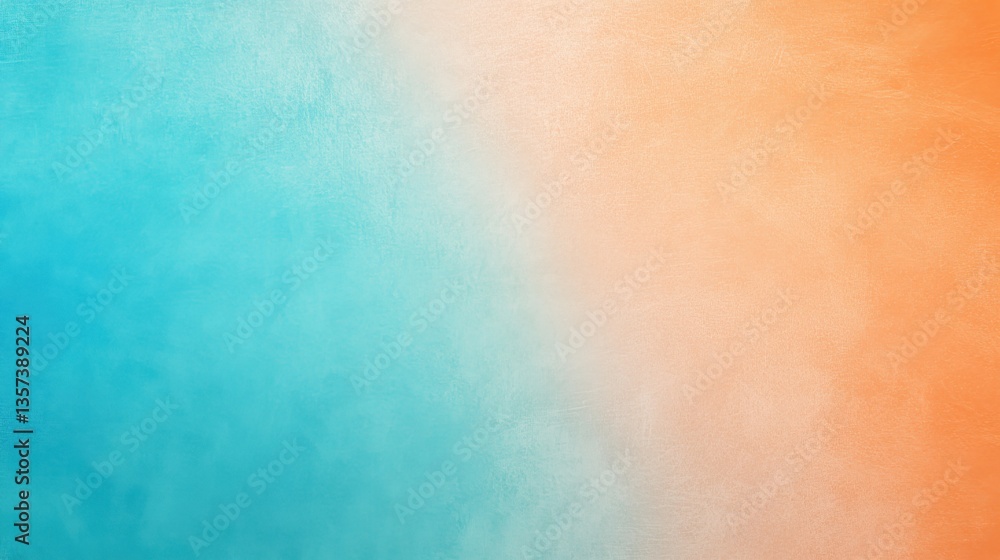 Poster abstract gradient background displaying a blend of cool blue merging into warm orange tones