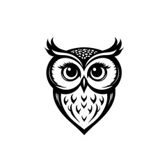 Fototapeta premium Minimalist Wolf Logo – Elegant Wild Animal Symbol for Branding