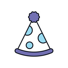 Clown Hat Vector icon