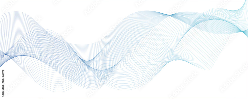 Poster minimal technology diagonal sky blue blend line dynamic frequency flow futuristic smooth digital lin