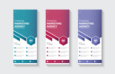 Creative business corporate roll-up banner design, roll-up banner, x banner, vertical ad, template, Retractable banner stand, Marketing strategy, Creative agency, Marketing team, Marketing plan, Adver