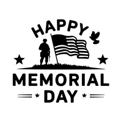 HAPPY MEMORIAL DAY T-SHIRT DESIGN
