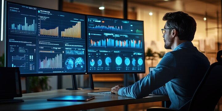 Empowering Business Decisions with AI-Driven Customer Persona Refinement on Ultra-Wide Screen in Modern Office Setup