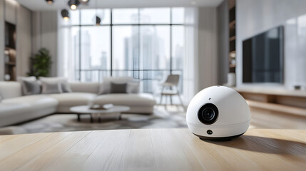 Smart Home Surveillance: A cutting-edge surveillance device, capturing the essence of modern home security and smart living, offering peace of mind.