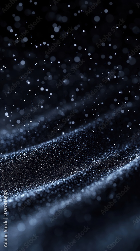 Poster Abstract particle background with shimmering light dust in an elegant bokeh effect style modern backdrop