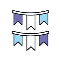 Party Flags Vector icon