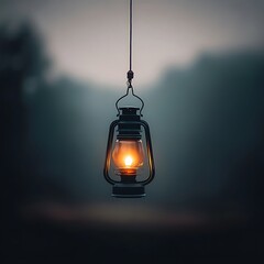 Lantern Glow for Misty Forest Night.