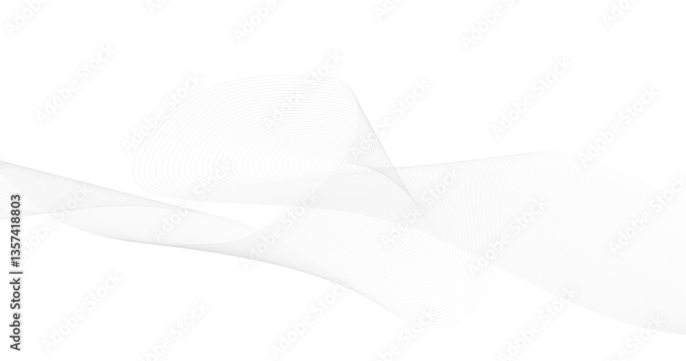Poster design elements. wave of many gray lines. abstract wavy stripes.