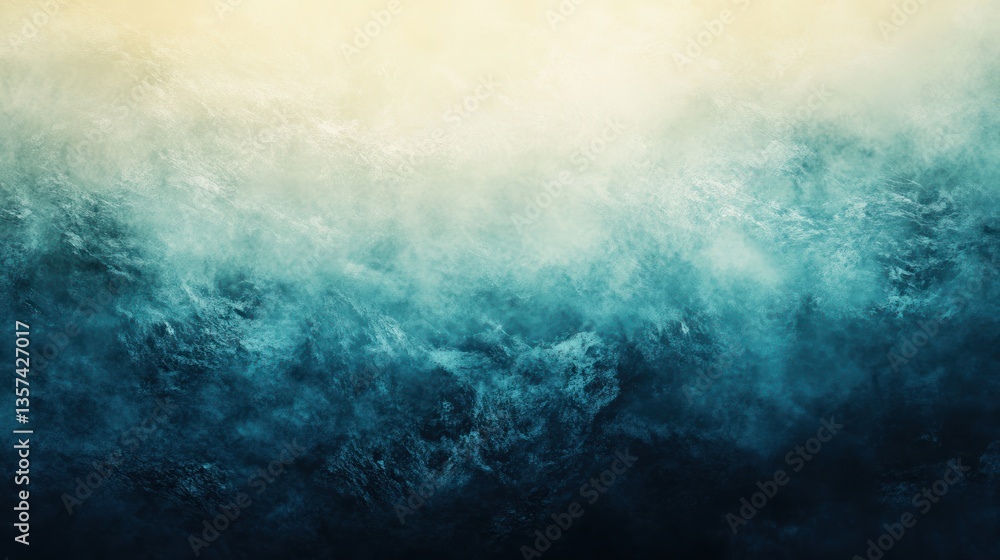 Poster abstract dark blue texture with bright light and fog artistic background with soft transition and co